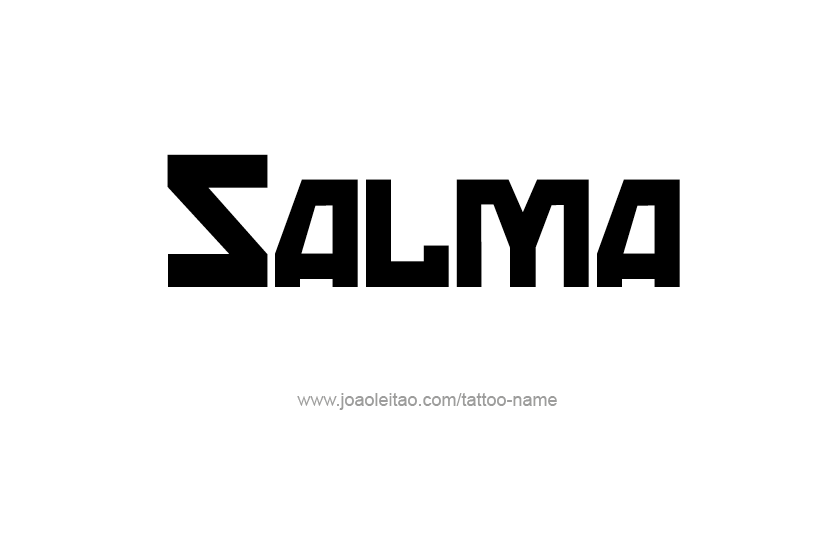 Tattoo Design Name Salma  