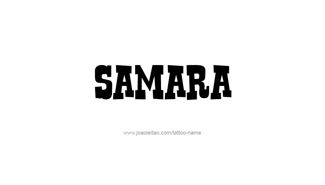 Tattoo Design Name Samara  