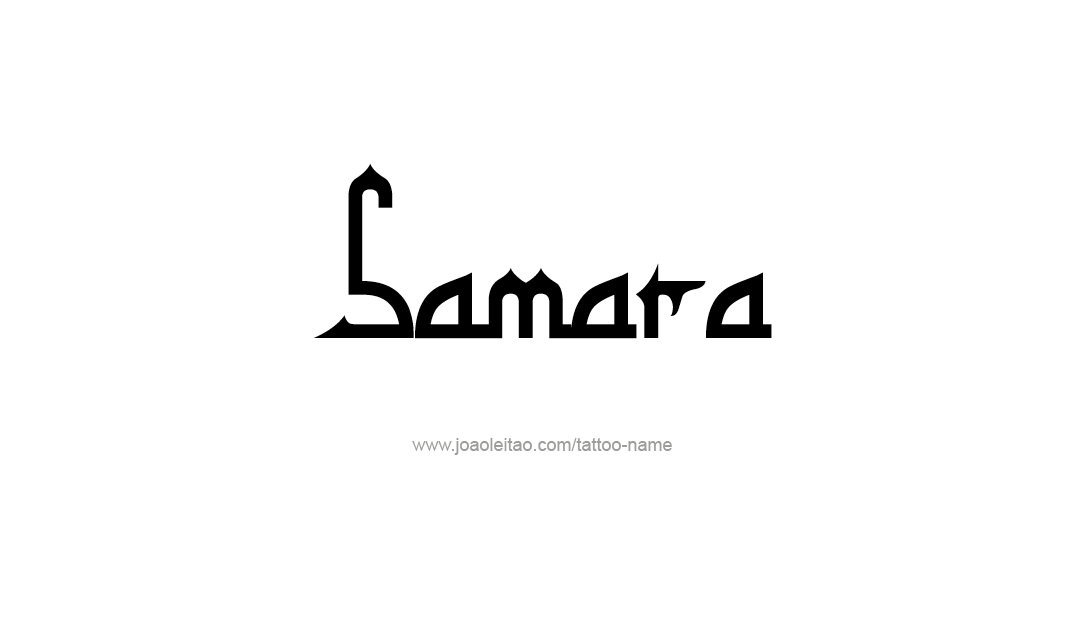 Tattoo Design Name Samara  