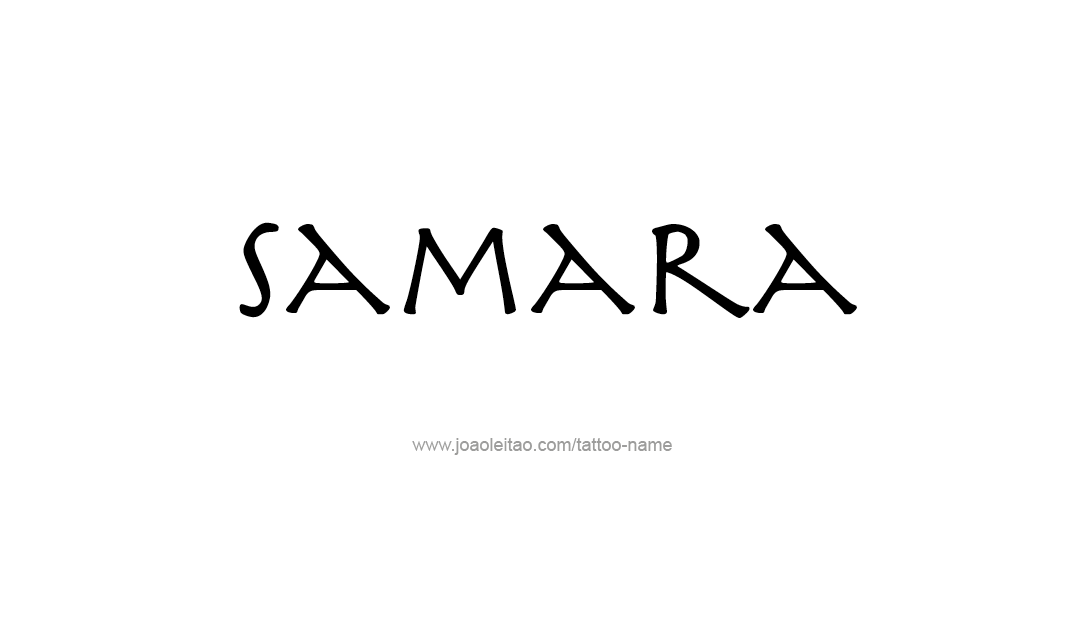 Tattoo Design Name Samara  