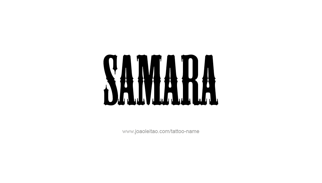 Tattoo Design Name Samara  