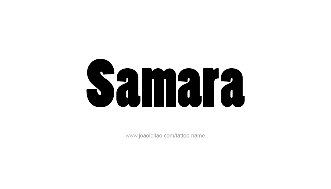 Tattoo Design Name Samara  