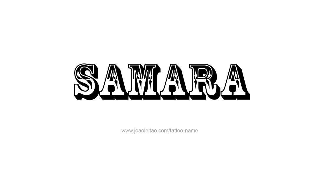 Tattoo Design Name Samara  