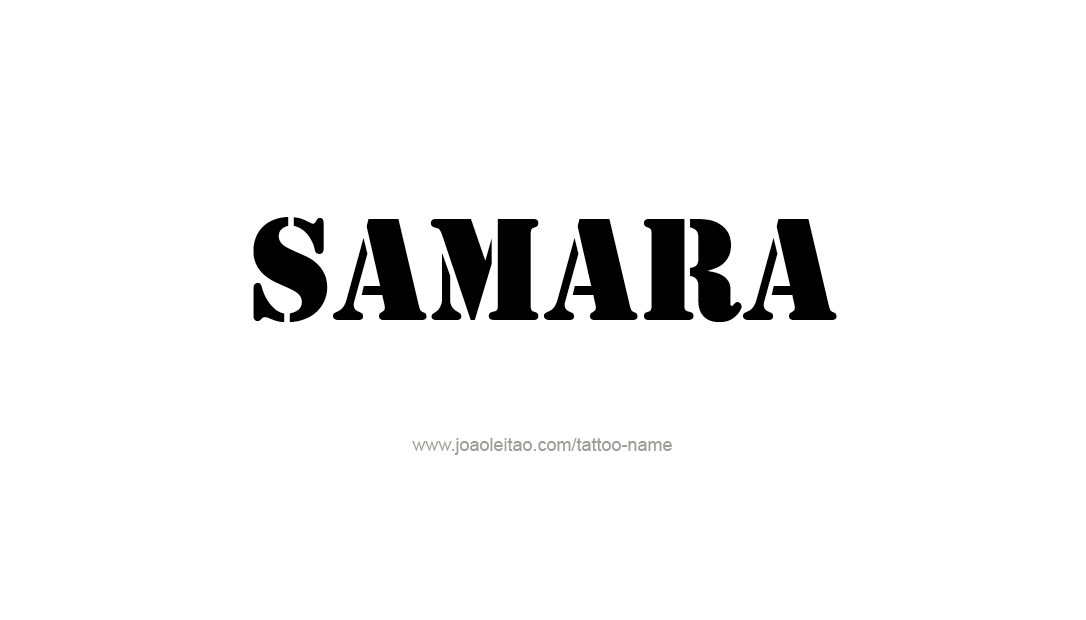 Tattoo Design Name Samara  