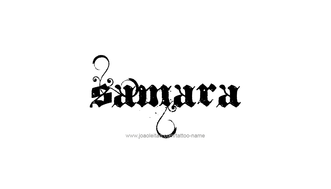 Tattoo Design Name Samara  