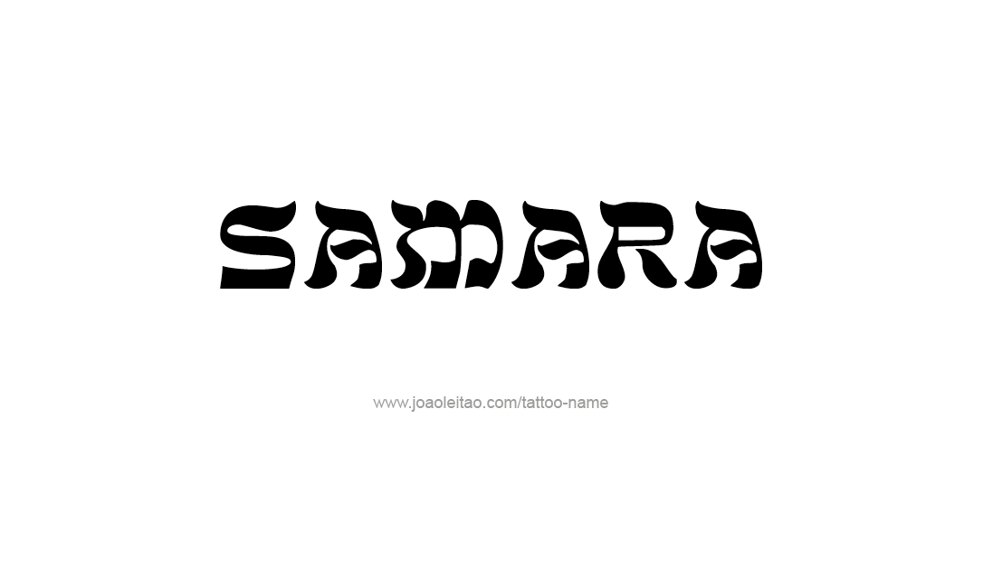 Tattoo Design Name Samara  