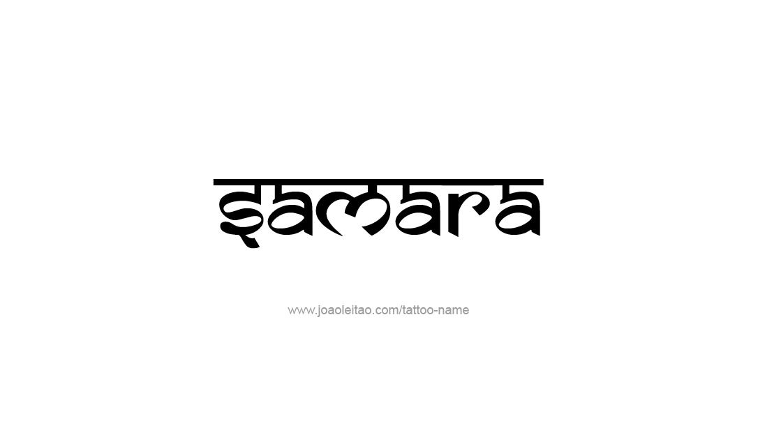 Tattoo Design Name Samara  