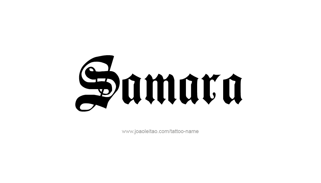 Tattoo Design Name Samara  