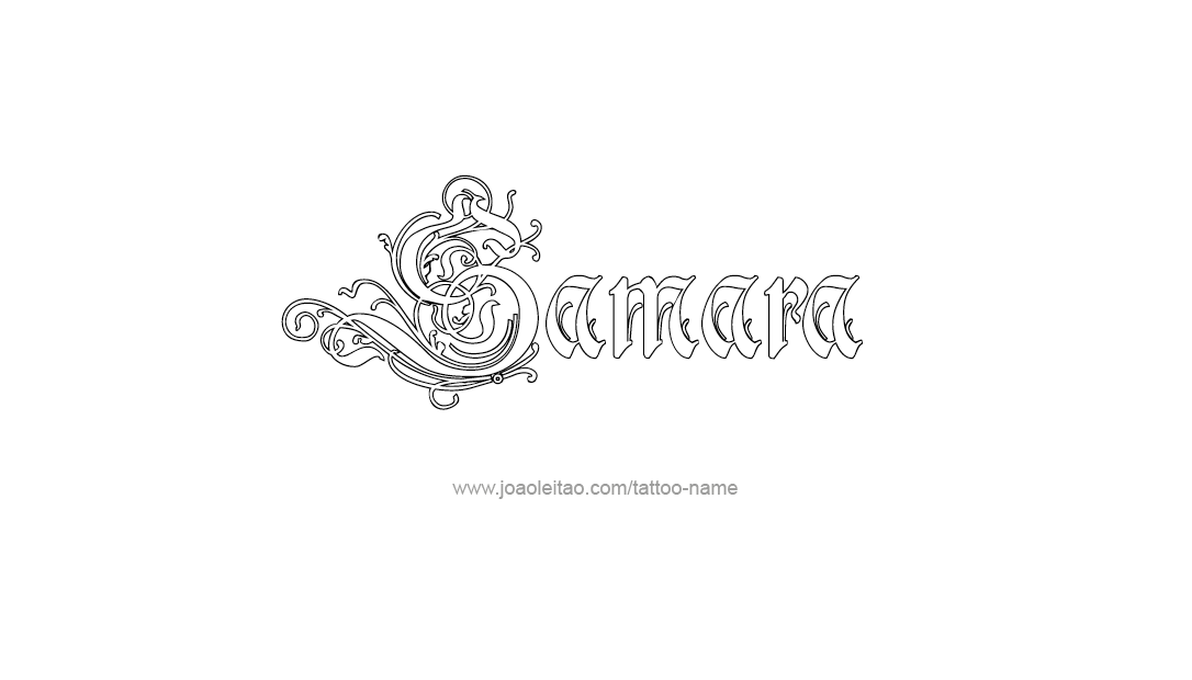 Tattoo Design Name Samara  