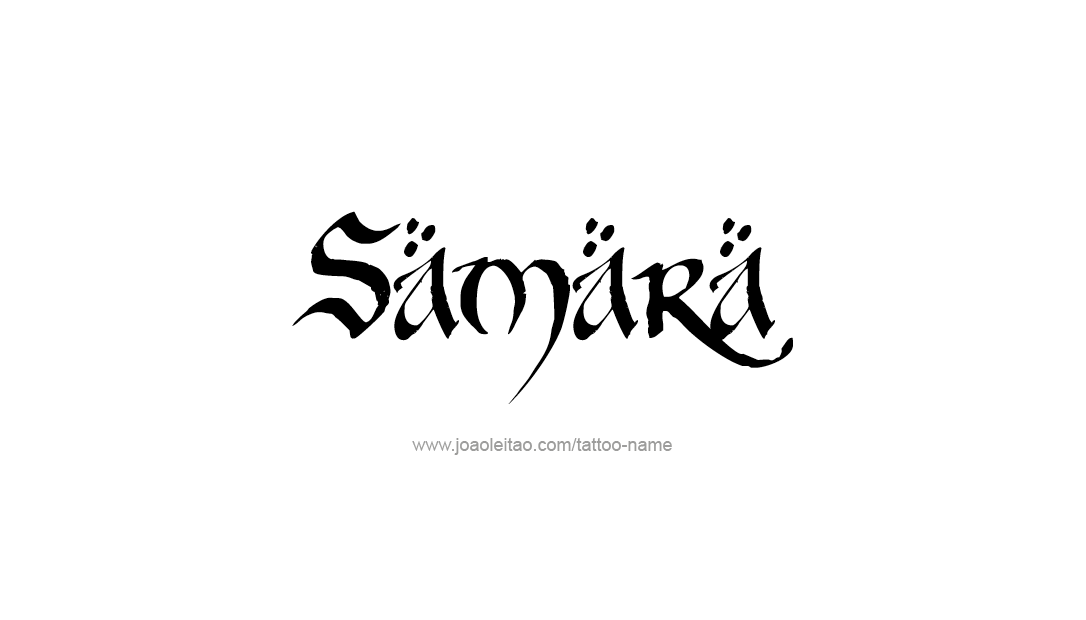 Tattoo Design Name Samara  