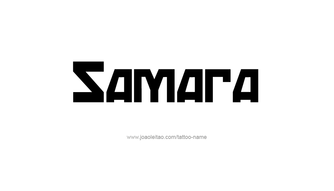 Tattoo Design Name Samara  