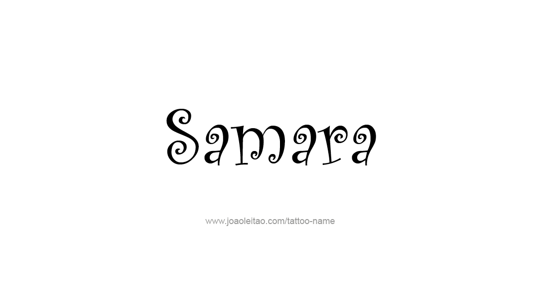 Tattoo Design Name Samara  