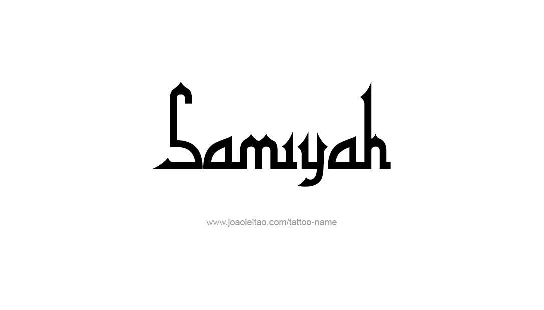 Tattoo Design Name Samiyah  