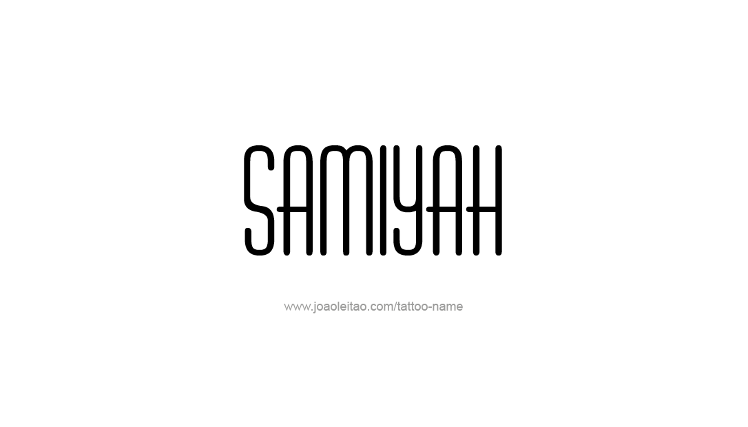 Tattoo Design Name Samiyah  