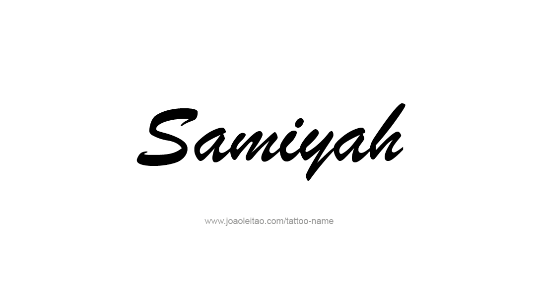 Tattoo Design Name Samiyah  