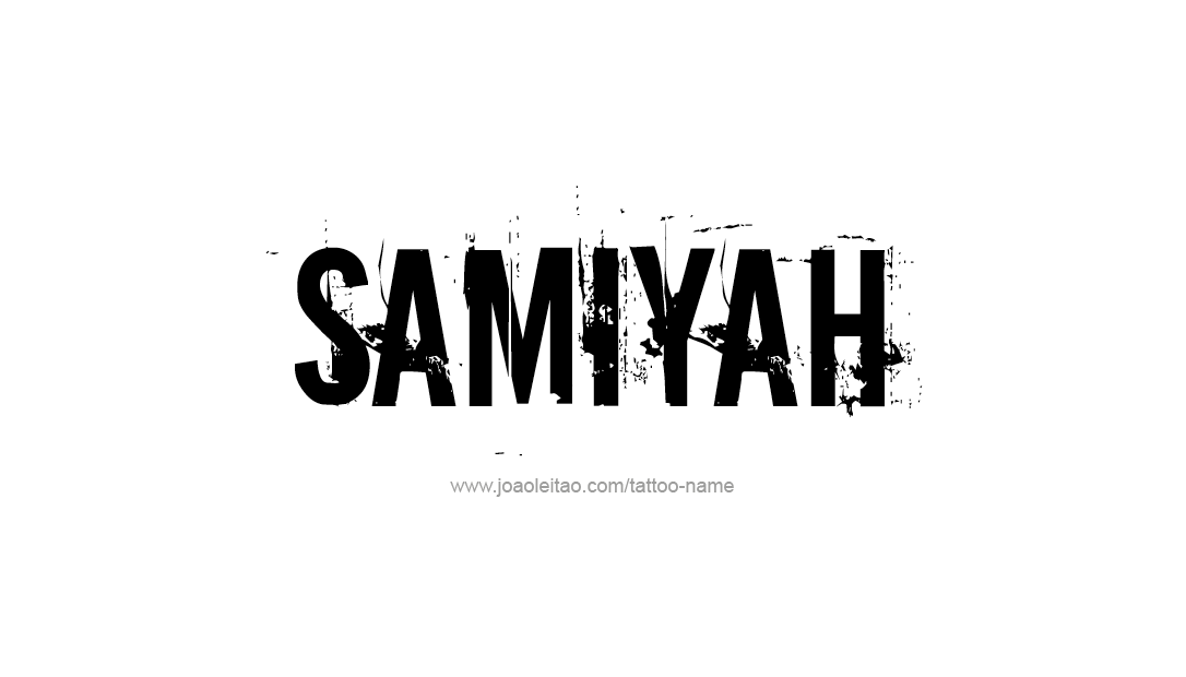 Tattoo Design Name Samiyah  