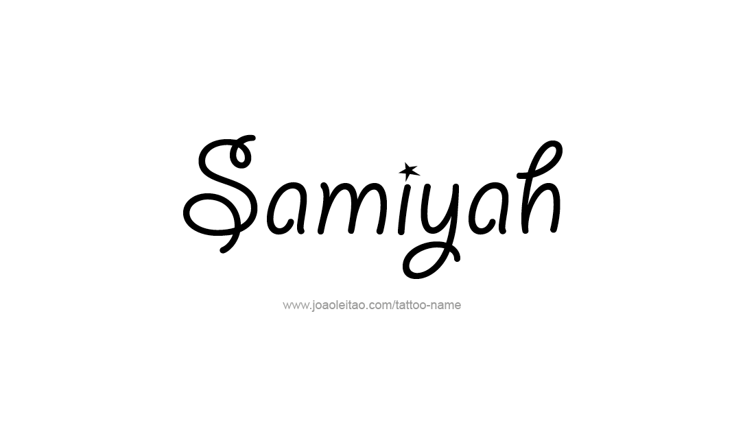 Tattoo Design Name Samiyah  