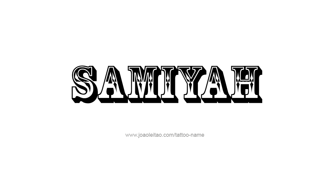 Tattoo Design Name Samiyah  