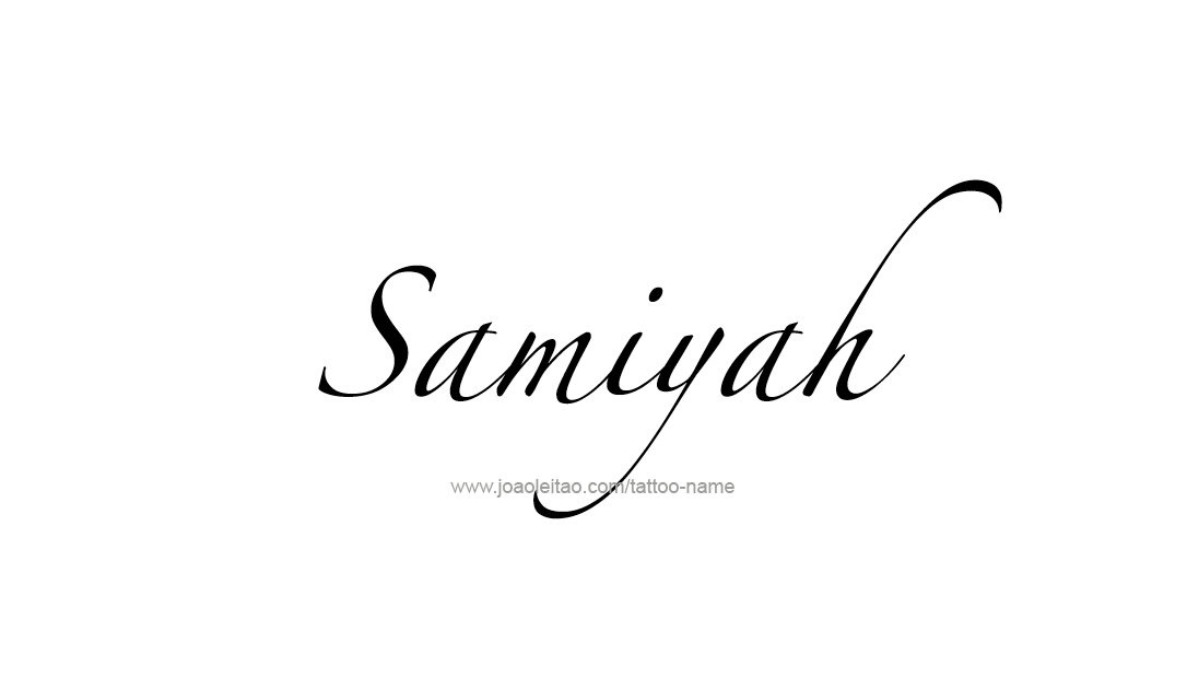 Tattoo Design Name Samiyah  