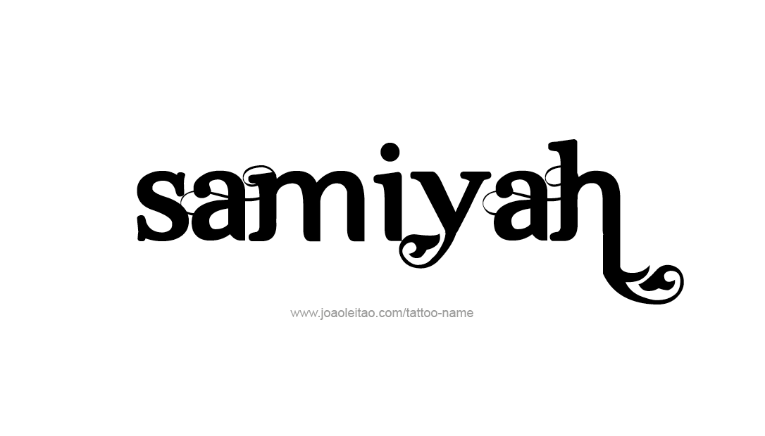 Tattoo Design Name Samiyah  