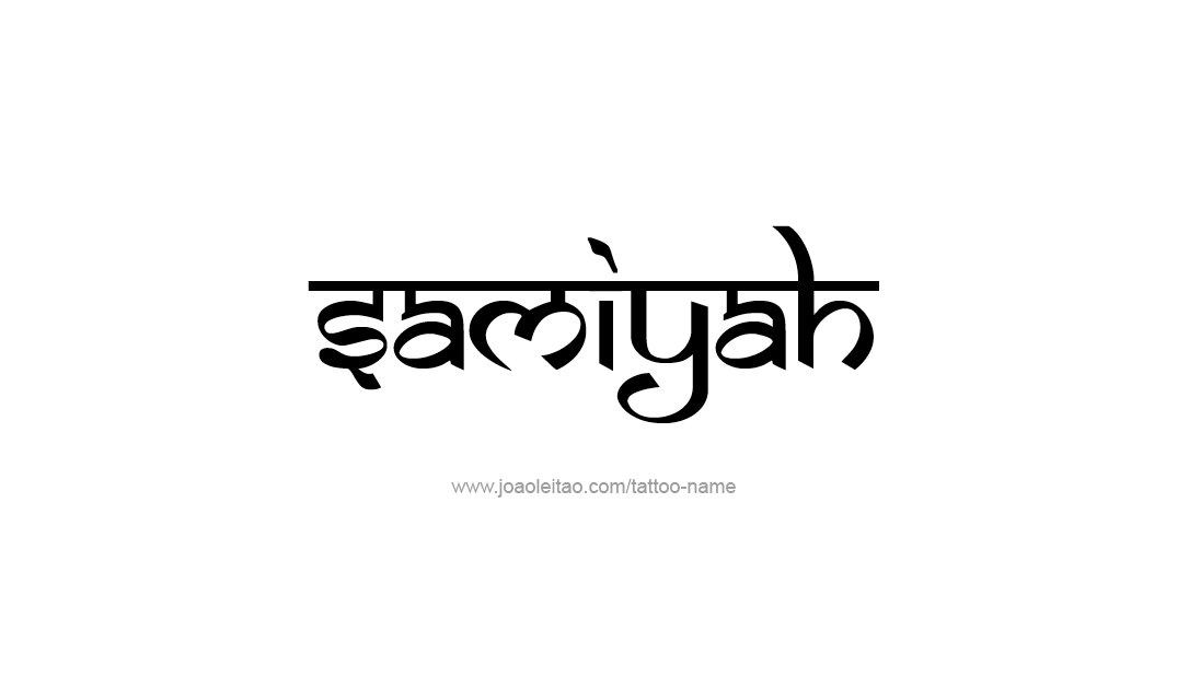 Tattoo Design Name Samiyah  