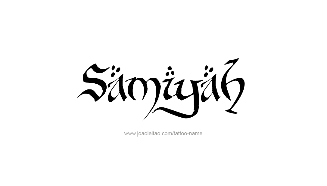 Tattoo Design Name Samiyah  