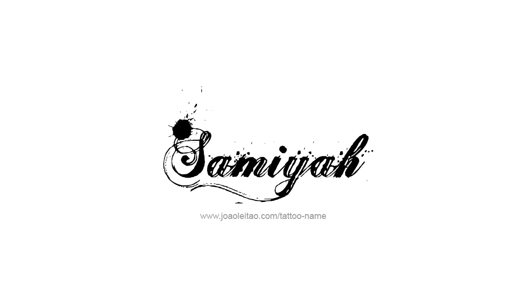 Tattoo Design Name Samiyah  