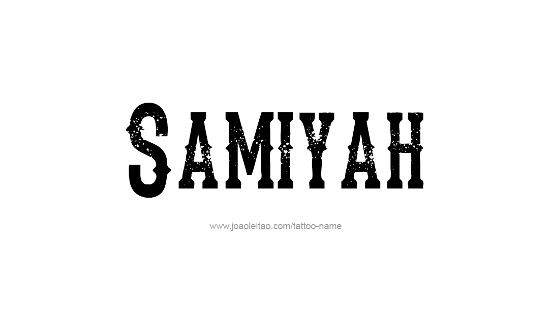 Tattoo Design Name Samiyah  