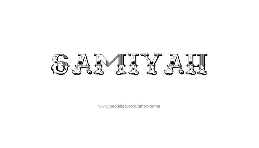 Tattoo Design Name Samiyah  