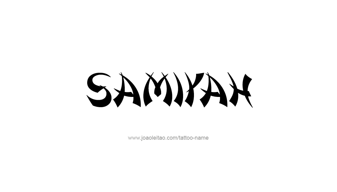 Tattoo Design Name Samiyah