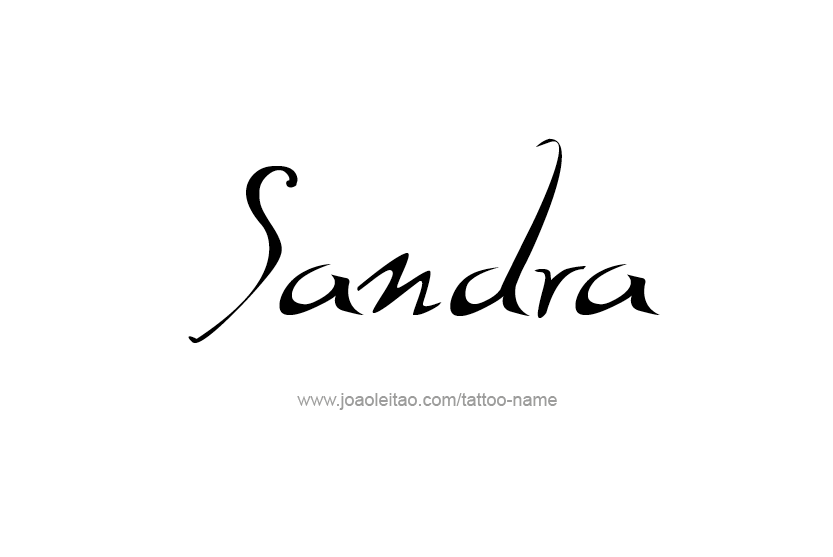 Tattoo Design Name Sandra  