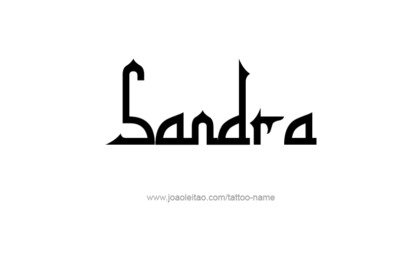 Sandra Name Tattoo Designs
