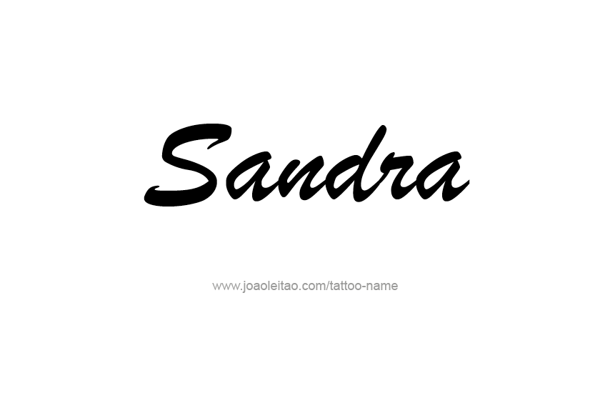 Sandra Name Tattoo Designs