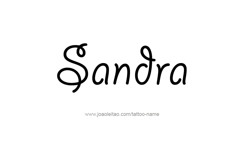 Tattoo Design Name Sandra  