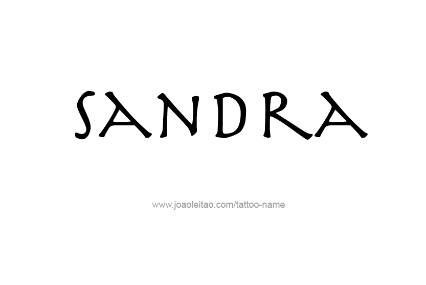 Tattoo Design Name Sandra  