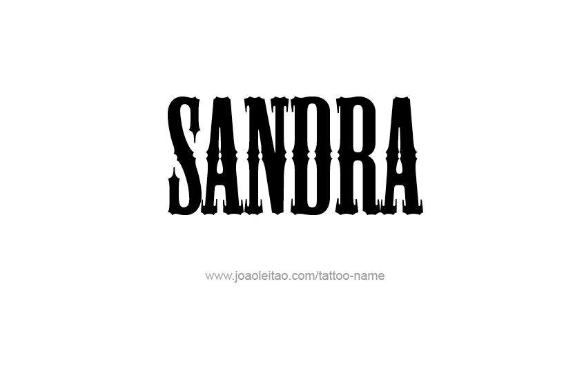 Tattoo Design Name Sandra  