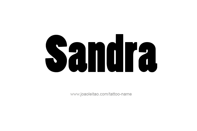 Tattoo Design Name Sandra  