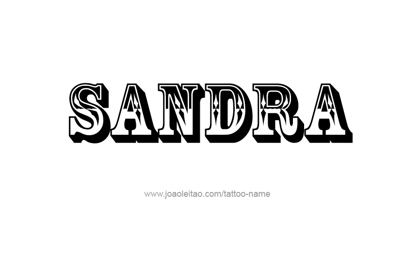 Tattoo Design Name Sandra  