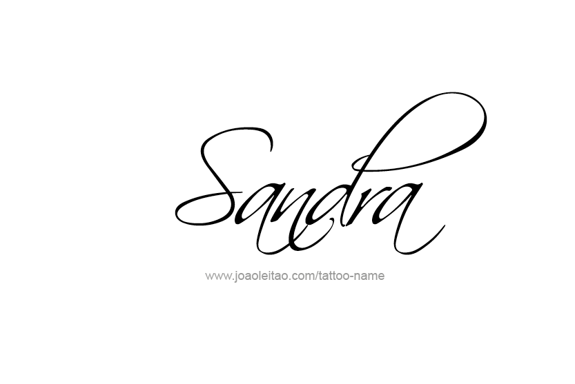 Tattoo Design Name Sandra  