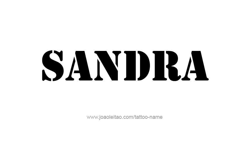 Tattoo Design Name Sandra  