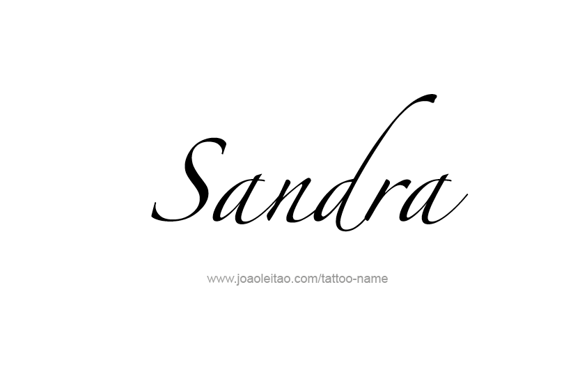 Tattoo Design Name Sandra  