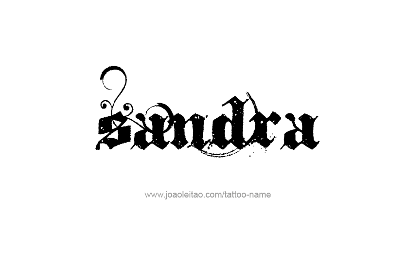 Tattoo Design Name Sandra  