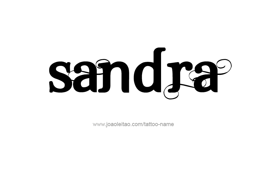 Tattoo Design Name Sandra  