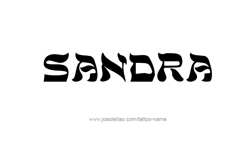 Tattoo Design Name Sandra  