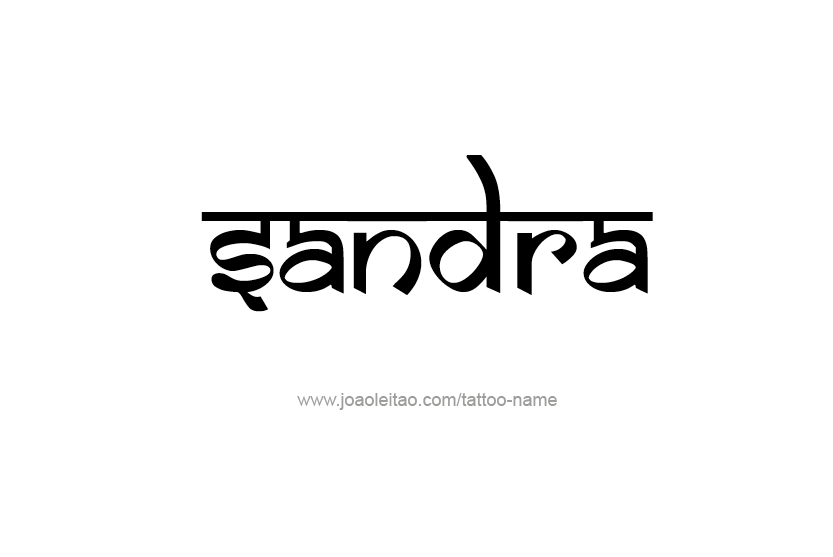 Tattoo Design Name Sandra  