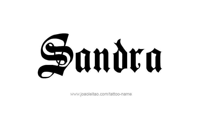 Tattoo Design Name Sandra  