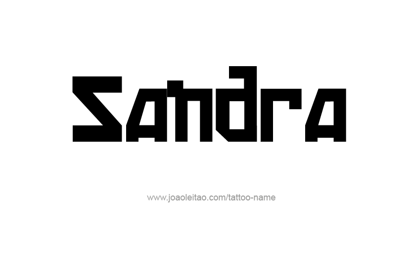 Tattoo Design Name Sandra  