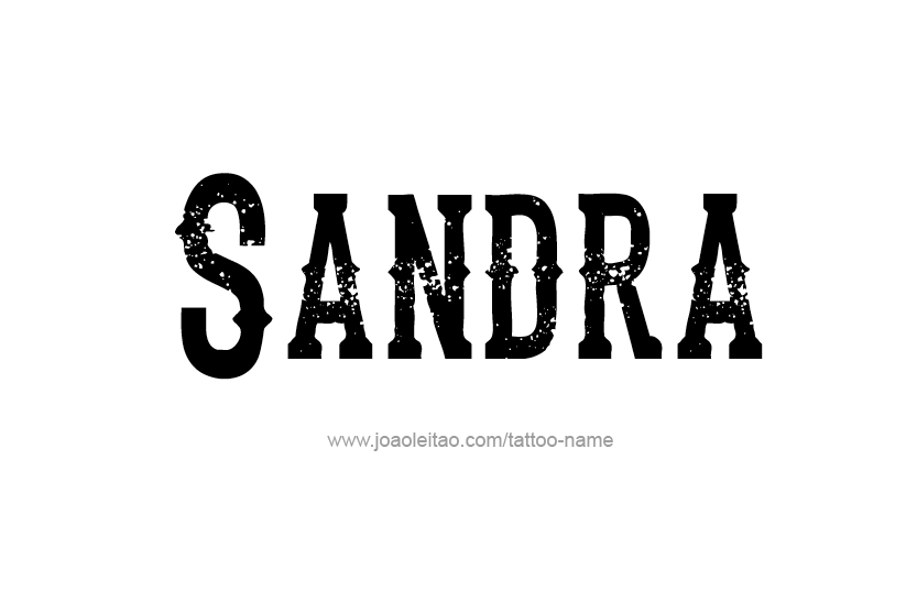 Tattoo Design Name Sandra  