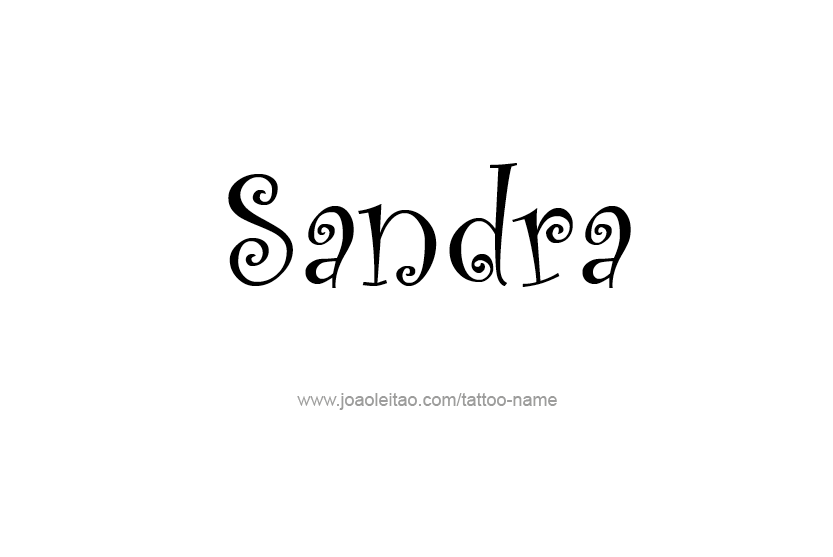 Tattoo Design Name Sandra  