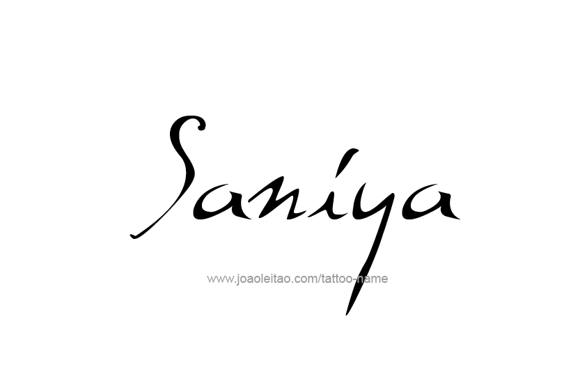 Tattoo Design Name Saniya  